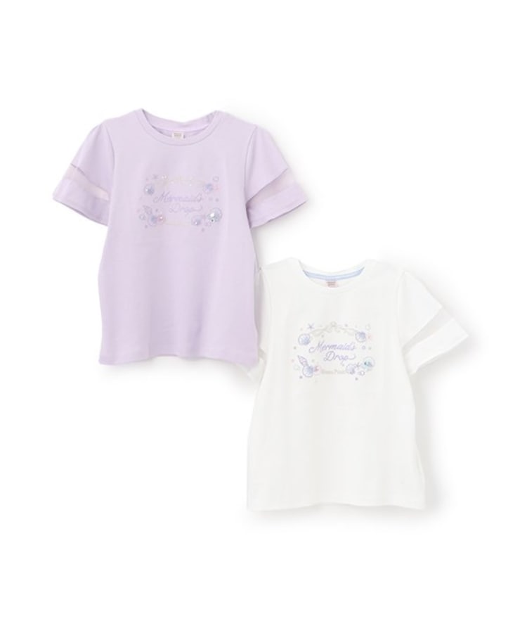 メゾピアノジュニア(mezzo piano junior)の【人気商品再入荷】【直営店で取り扱い無し】シェル刺しゅうTシャツ9