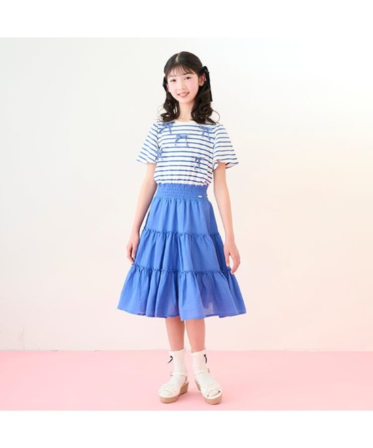 メゾピアノジュニア(mezzo piano junior)のフリルリボンソックス18