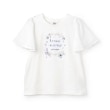 メゾピアノジュニア(mezzo piano junior)の【人気商品再入荷】【直営店で取り扱い無し】シェル刺しゅうフレアスリーブTシャツ オフホワイト(003)