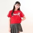 メゾピアノジュニア(mezzo piano junior)の【ニコ☆プチ・Cuugal掲載】【接触冷感】リボンロゴTシャツ レッド(061)