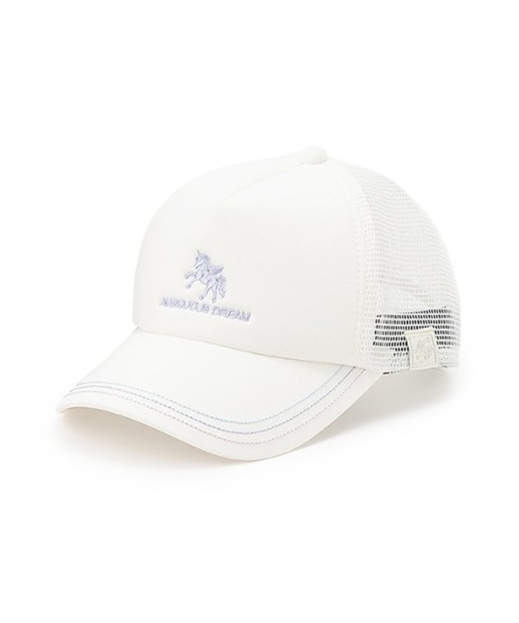 メゾピアノジュニア(mezzo piano junior)の【人気商品再入荷】【直営店で取り扱い無し】ユニコーン刺しゅうキャップ アイボリー(104)