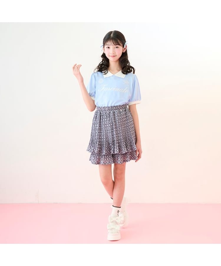 メゾピアノジュニア(mezzo piano junior)のリボン&パールソックス6
