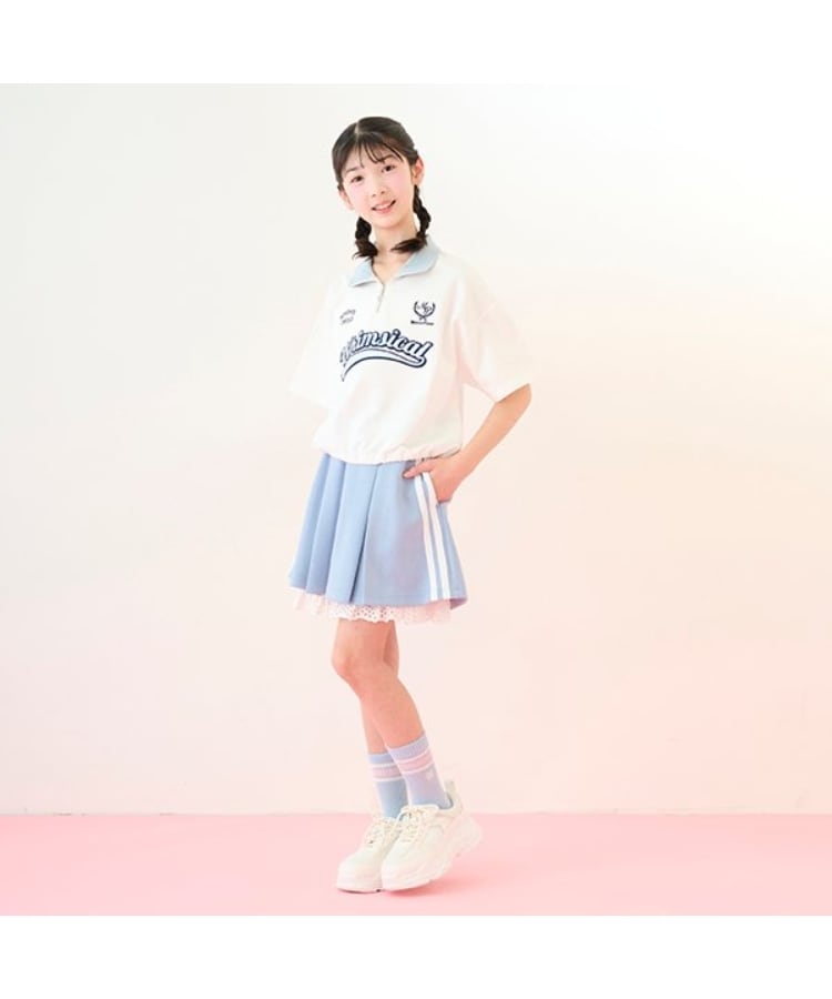 メゾピアノジュニア(mezzo piano junior)のハーフジップTシャツ14