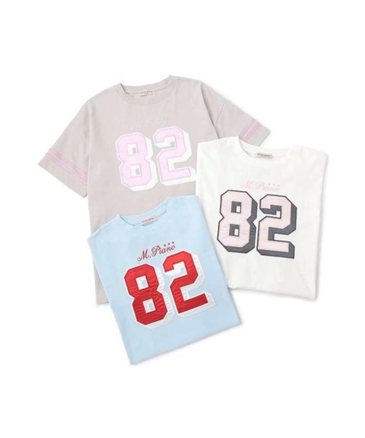メゾピアノジュニア(mezzo piano junior)のナンバリングTシャツ8