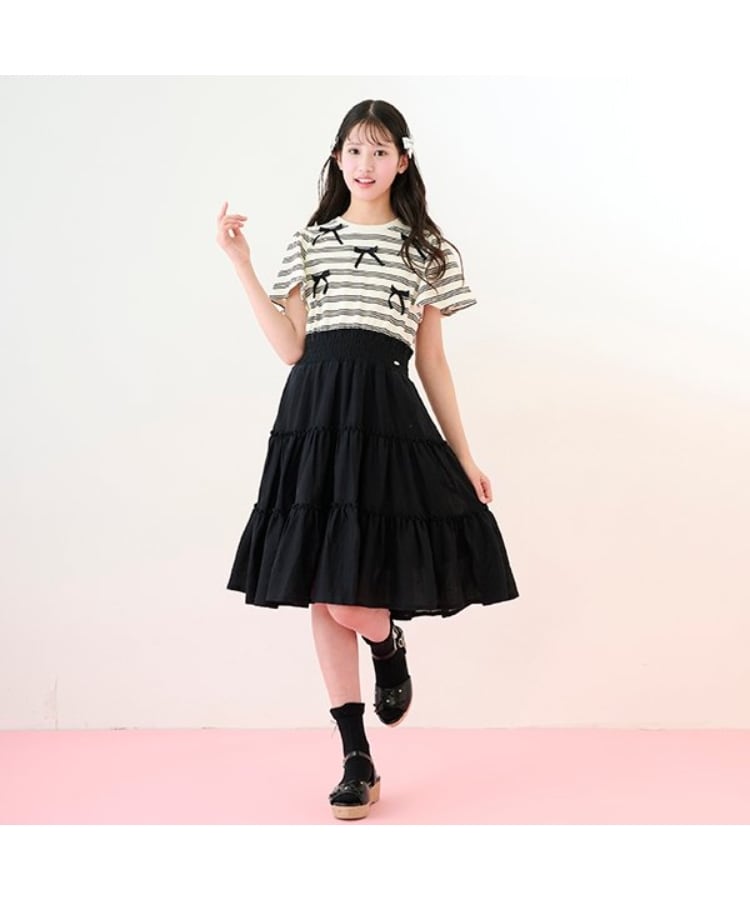 リボン&ティアードドッキングワンピース(その他) | mezzo リボン&ティアードドッキングワンピース(その他) | mezzo