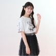 メゾピアノジュニア(mezzo piano junior)の【Cuugal掲載】【接触冷感】袖レースアップリボンチェリーTシャツ6