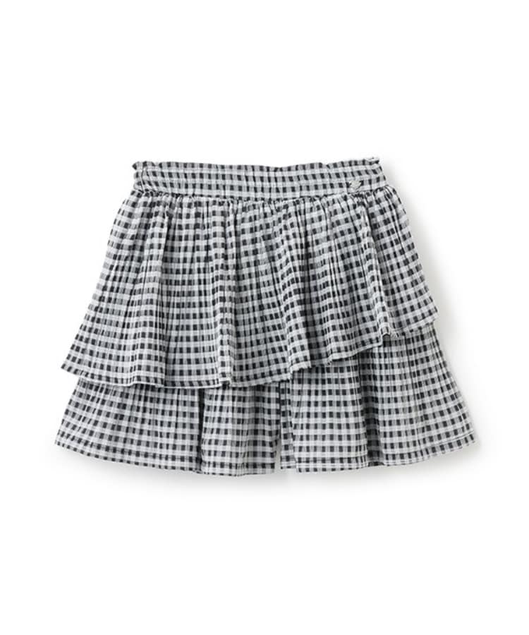 メゾピアノジュニア(mezzo piano junior)の【人気商品再入荷】【直営店で取り扱い無し】ランダムプリーツキュロット ブラック(219)