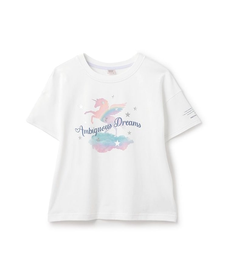 メゾピアノジュニア(mezzo piano junior)の【人気商品再入荷】【直営店で取り扱い無し】ユートピア半袖Tシャツ オフホワイト(003)