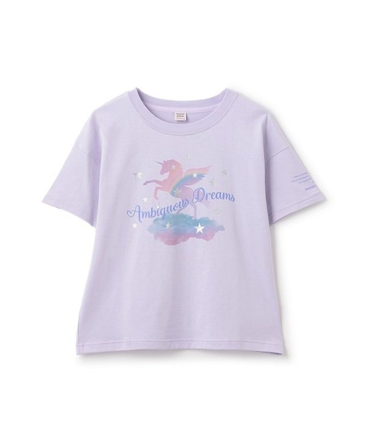 メゾピアノジュニア(mezzo piano junior)の【人気商品再入荷】【直営店で取り扱い無し】ユートピア半袖Tシャツ ラベンダー(080)