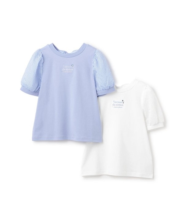 メゾピアノジュニア(mezzo piano junior)の【人気商品再入荷】【直営店で取り扱い無し】シアーボリューム袖Tシャツ11