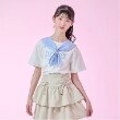 メゾピアノジュニア(mezzo piano junior)の【接触冷感】3WAYセーラーTシャツ オフホワイト(003)