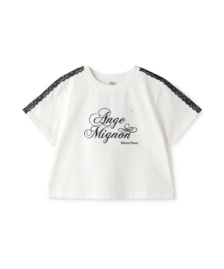 メゾピアノジュニア(mezzo piano junior)の【接触冷感】袖レースラインTシャツ11