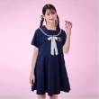 メゾピアノジュニア(mezzo piano junior)の【接触冷感】リボンつきセーラーワンピース17