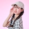 メゾピアノジュニア(mezzo piano junior)の【UVカット・遮熱・冷感】後ろリボンキャップ21