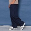 グラソス(GLAZOS)のストレッチデニム・ワイドバギーパンツ ブルー(291)