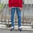 グラソス(GLAZOS)のストレッチデニム・スリムパンツ ブルー(192)