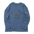 グラソス(GLAZOS)の【プチプラ】フロントカレッジロゴ長袖Tシャツ ブルー(291)