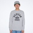 グラソス(GLAZOS)の【プチプラ】フロントカレッジロゴ長袖Tシャツ グレー(112)