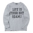 グラソス(GLAZOS)の【プチプラ】フロントメッセージロゴ長袖Tシャツ4