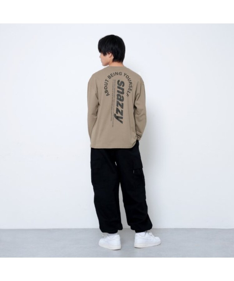 グラソス(GLAZOS)の【プチプラ】バック縦ロゴ長袖Tシャツ3