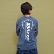 グラソス(GLAZOS)の【プチプラ】バック縦ロゴ長袖Tシャツ ブルー(291)