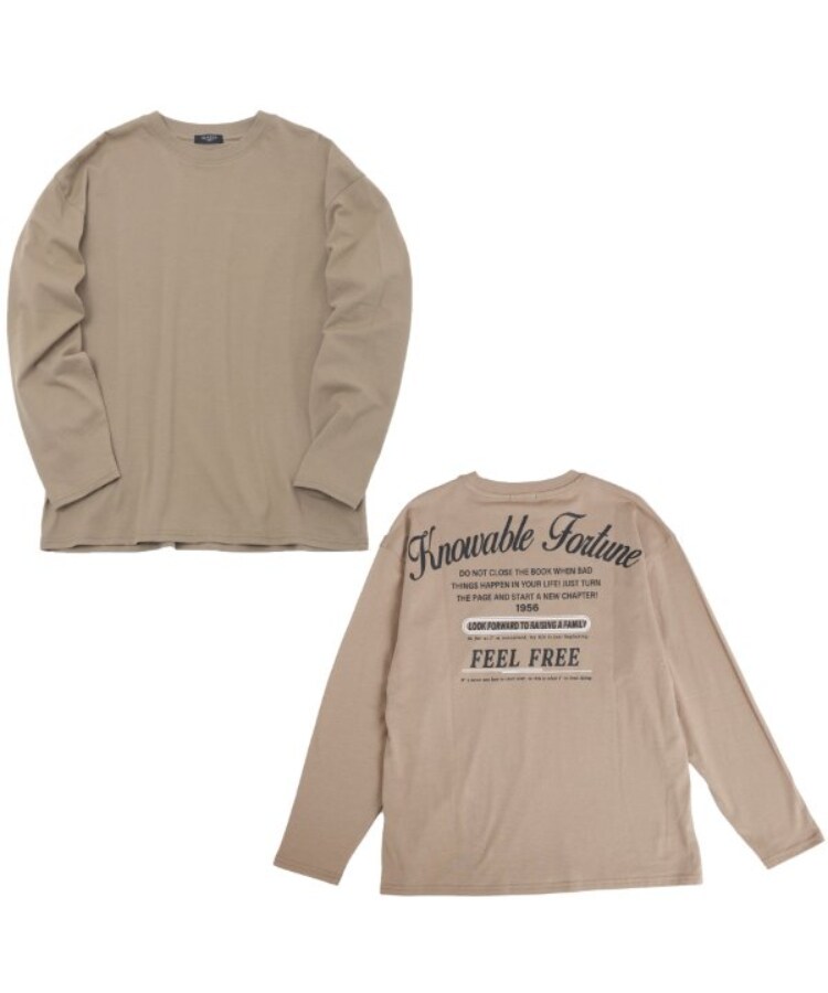 グラソス(GLAZOS)の【プチプラ】バックメッセージロゴ長袖Tシャツ5