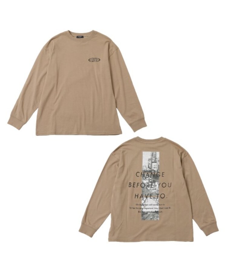 グラソス(GLAZOS)のスリースクエアバックフォト長袖Tシャツ3