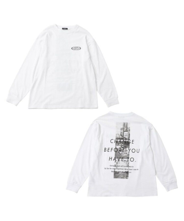 グラソス(GLAZOS)のスリースクエアバックフォト長袖Tシャツ4