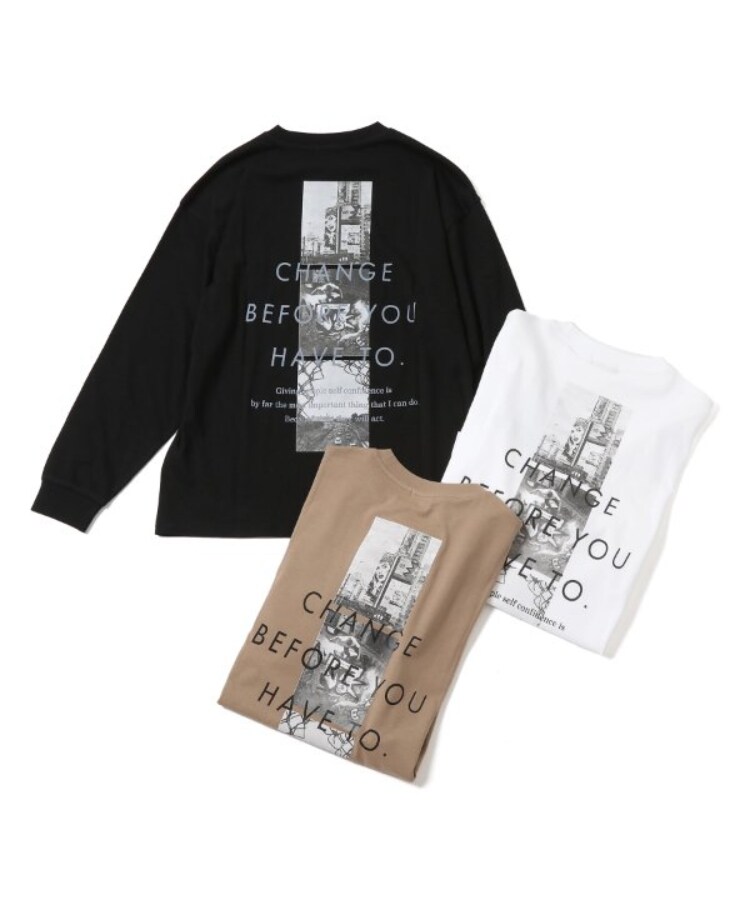 グラソス(GLAZOS)のスリースクエアバックフォト長袖Tシャツ12