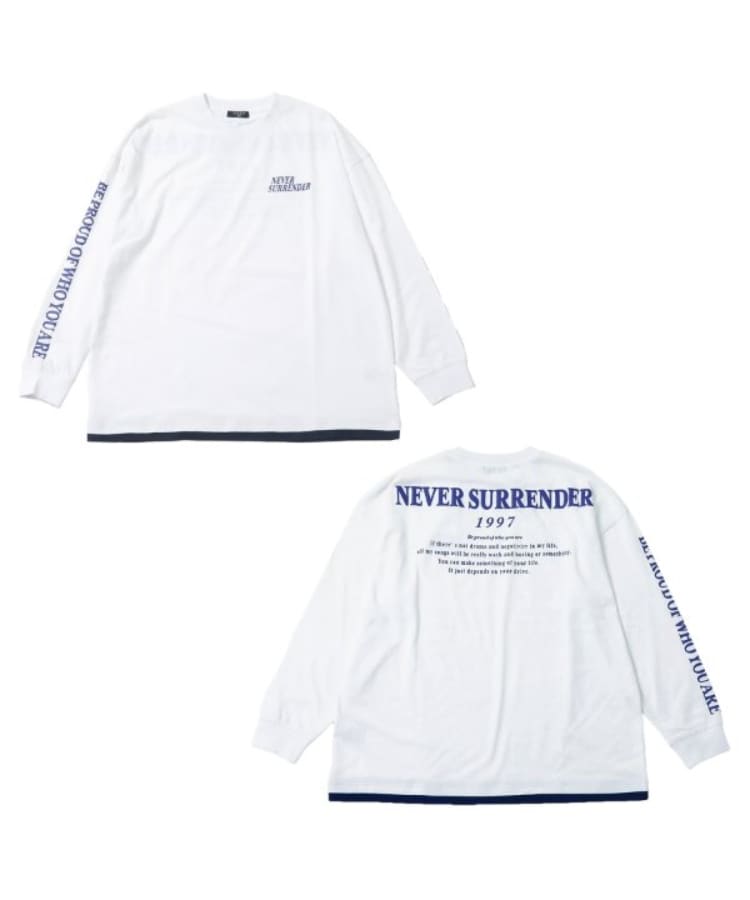 グラソス(GLAZOS)の【STREET】バック発泡プリント袖ロゴビッグ長袖Tシャツ4