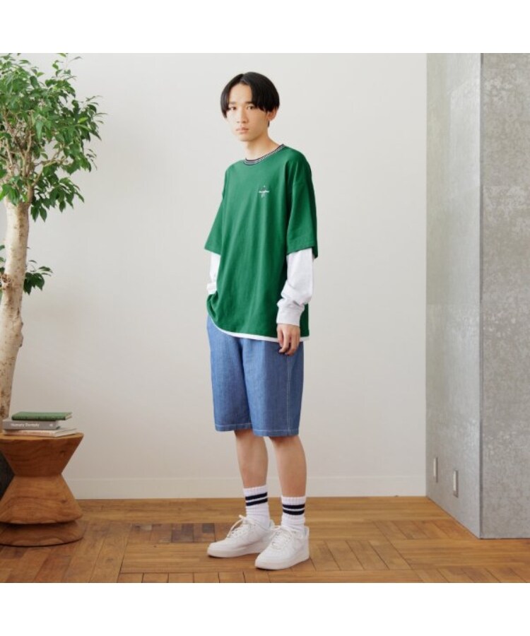グラソス(GLAZOS)のUSAコットン・レイヤードボブプリントビッグ長袖Tシャツ2