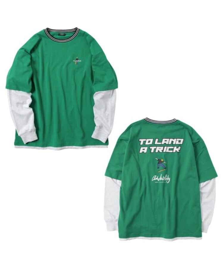 グラソス(GLAZOS)のUSAコットン・レイヤードボブプリントビッグ長袖Tシャツ5
