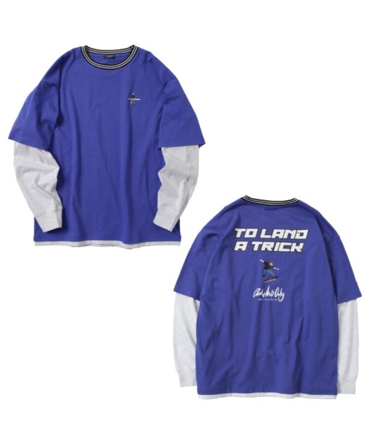 グラソス(GLAZOS)のUSAコットン・レイヤードボブプリントビッグ長袖Tシャツ6