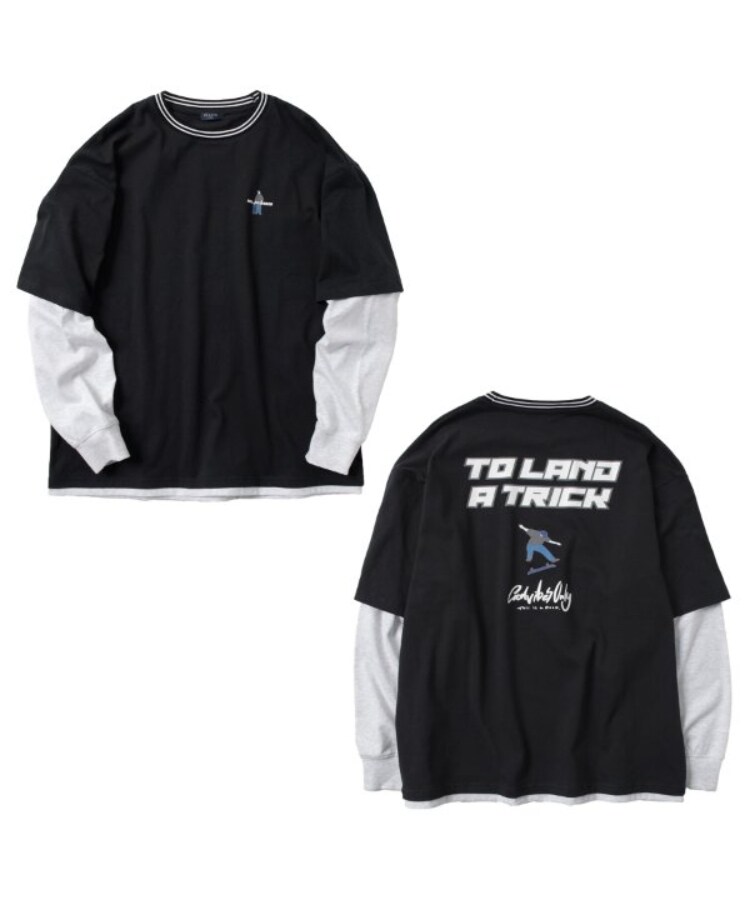 グラソス(GLAZOS)のUSAコットン・レイヤードボブプリントビッグ長袖Tシャツ7