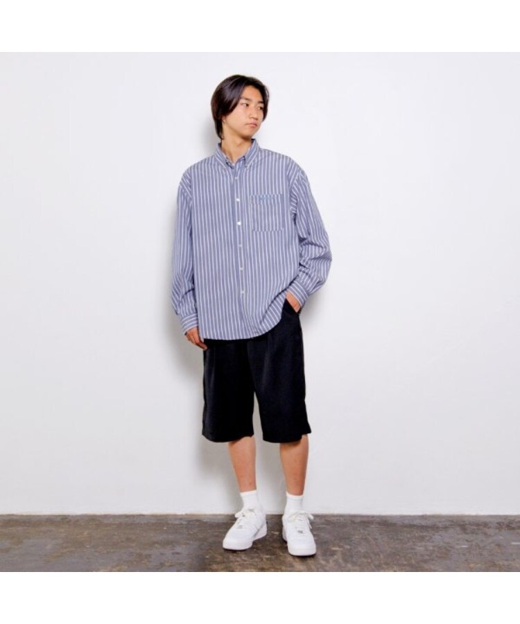 グラソス(GLAZOS)のストライプシャツ1