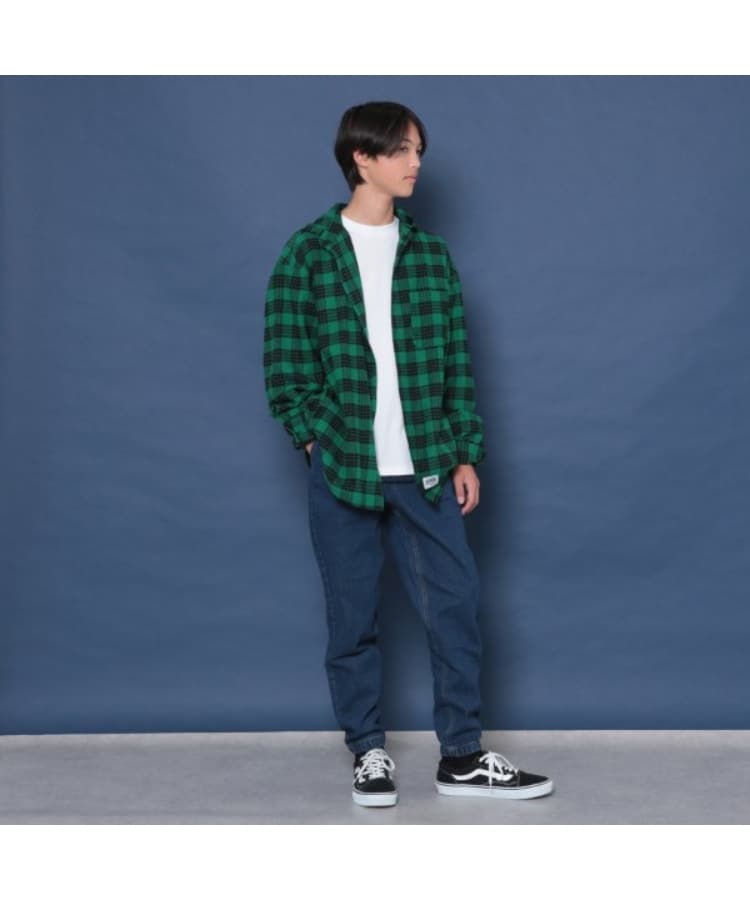 グラソス(GLAZOS)のフード付きチェックシャツ2
