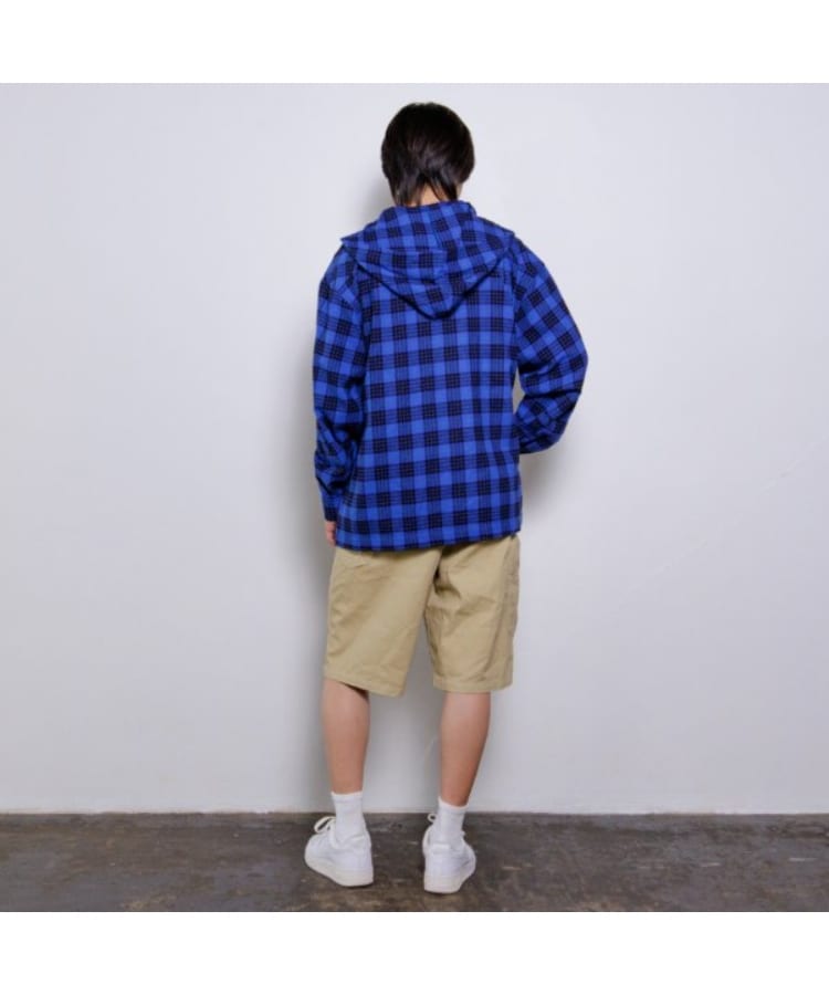 グラソス(GLAZOS)のフード付きチェックシャツ5