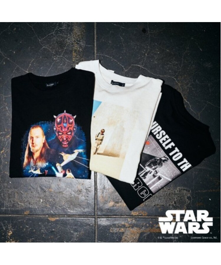 グラソス(GLAZOS)の【STAR WARS】JEDI vs SITH / フロントプリント長袖Tシャツ8