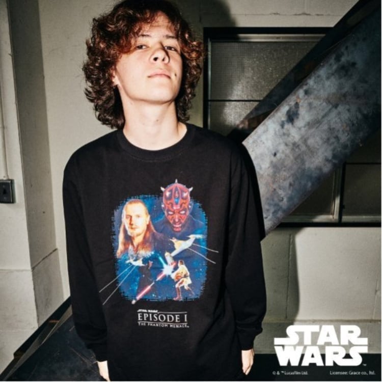 STAR WARS】JEDI vs SITH / フロントプリント長袖Tシャツ(T STAR WARS】JEDI vs SITH / フロントプリント長袖Tシャツ(T