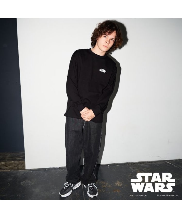グラソス(GLAZOS)の【STAR WARS】ダース・ベイダー / バックプリント長袖Tシャツ1