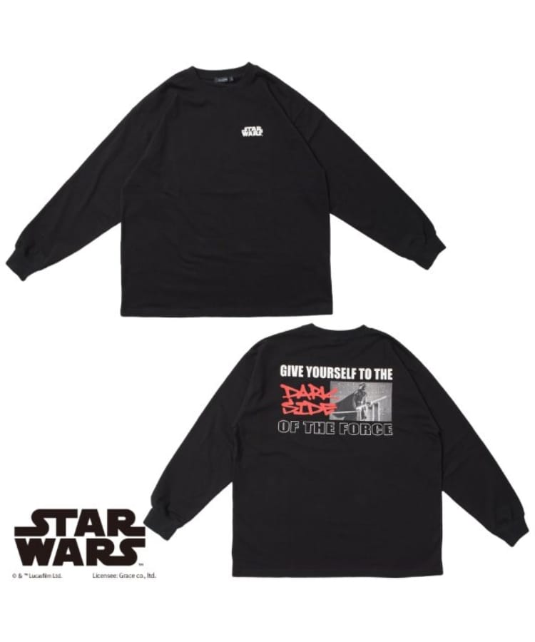 STAR WARS】ダース・ベイダー / バックプリント長袖Tシャツ(T STAR WARS】ダース・ベイダー / バックプリント長袖Tシャツ(T
