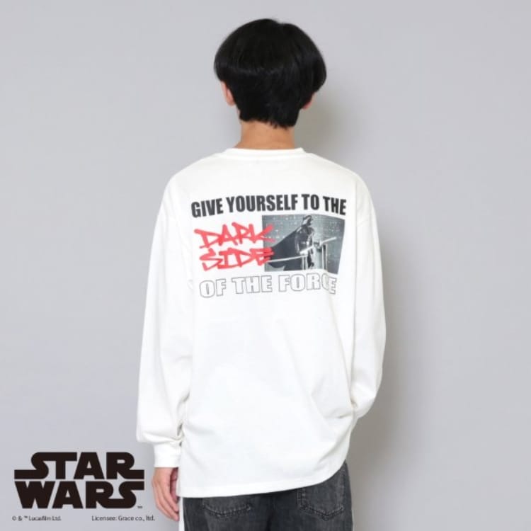 STAR WARS】ダース・ベイダー / バックプリント長袖Tシャツ(T STAR WARS】ダース・ベイダー / バックプリント長袖Tシャツ(T