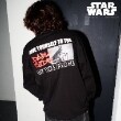 グラソス(GLAZOS)の【STAR WARS】ダース・ベイダー / バックプリント長袖Tシャツ ブラック(219)