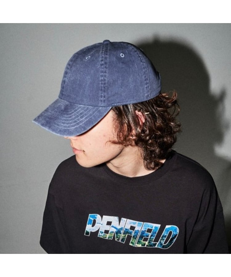 グラソス(GLAZOS)の【newhattan】バック刺繍ロゴ６パネルキャップ ブルー(192)