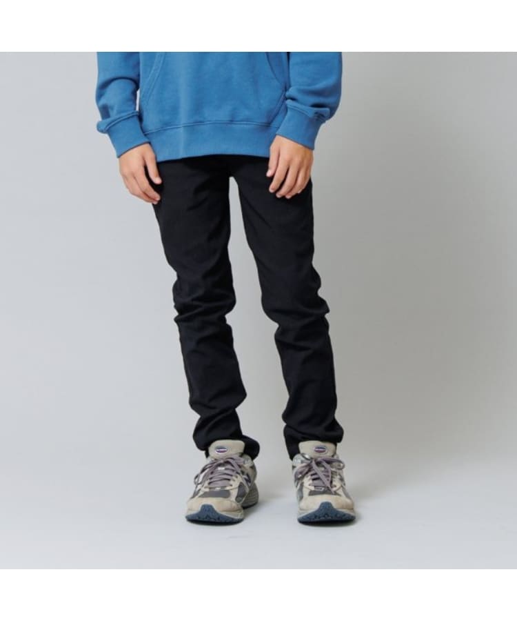 グラソス(GLAZOS)のスーパーストレッチ裏起毛ツイル・スリムパンツ ブラック(219)