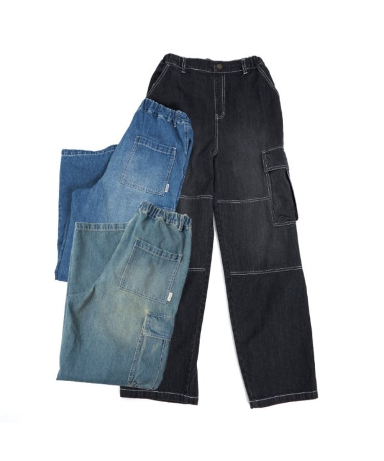 デニム・ダブルニーカーゴパンツ(その他) | GLAZOS(グラソス デニム・ダブルニーカーゴパンツ(その他) | GLAZOS(グラソス