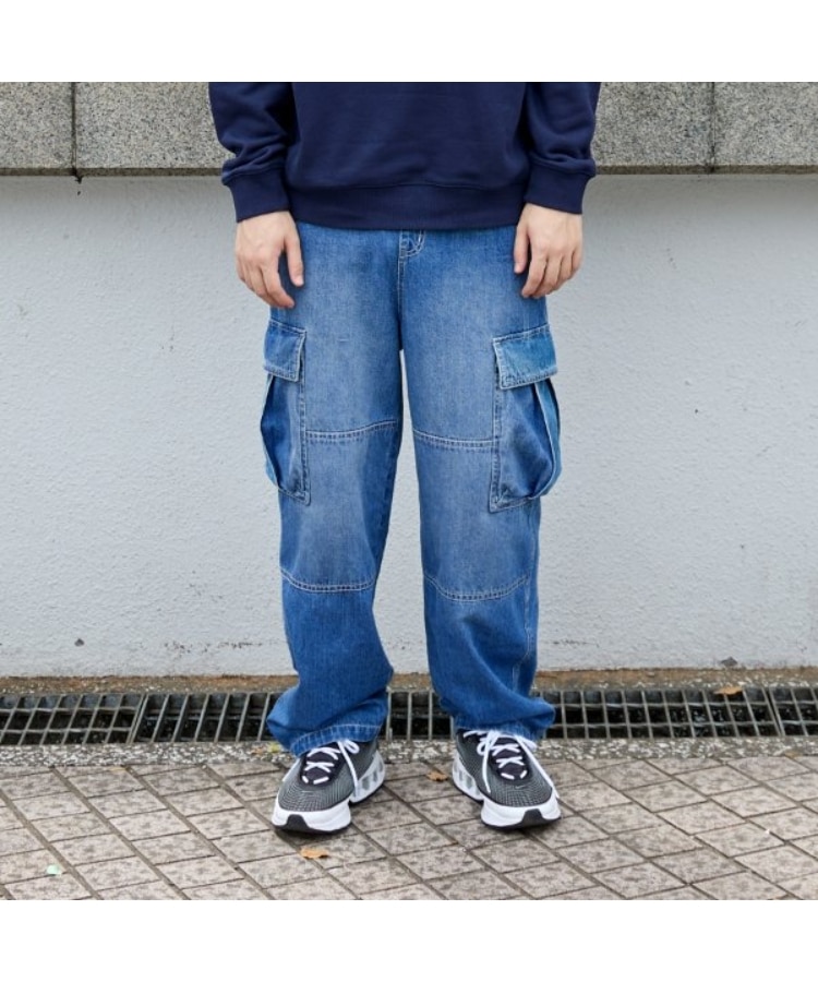 デニム・ダブルニーカーゴパンツ(その他) | GLAZOS(グラソス デニム・ダブルニーカーゴパンツ(その他) | GLAZOS(グラソス