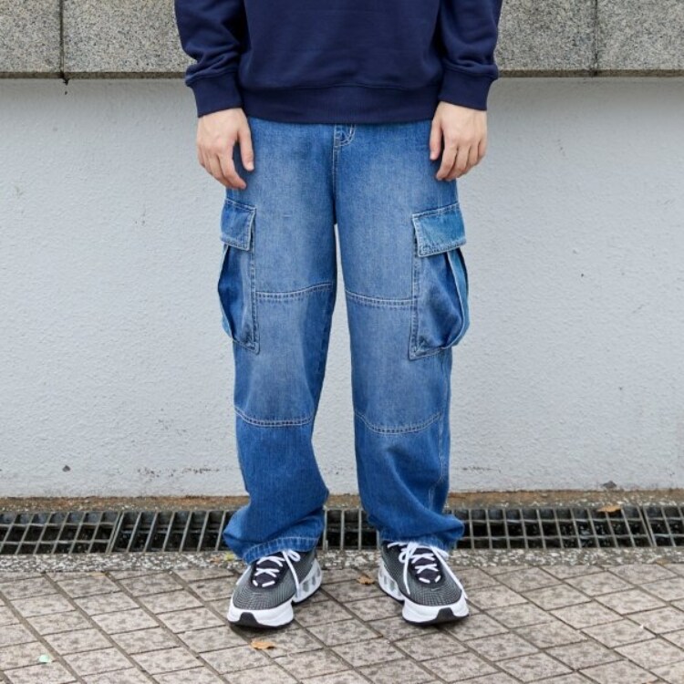 デニム・ダブルニーカーゴパンツ(その他) | GLAZOS(グラソス デニム・ダブルニーカーゴパンツ(その他) | GLAZOS(グラソス
