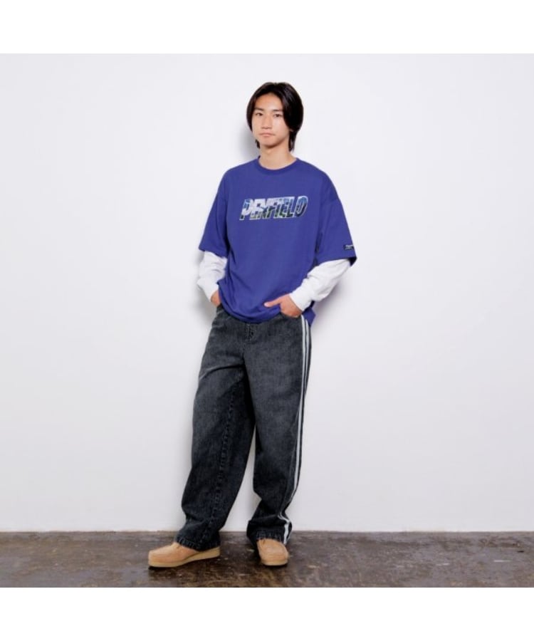デニム・配色ラインパンツ(その他) | GLAZOS(グラソス デニム・配色ラインパンツ(その他) | GLAZOS(グラソス