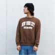 グラソス(GLAZOS)の【プチプラ】アソートフロントプリントトレーナー ブラウン(043)